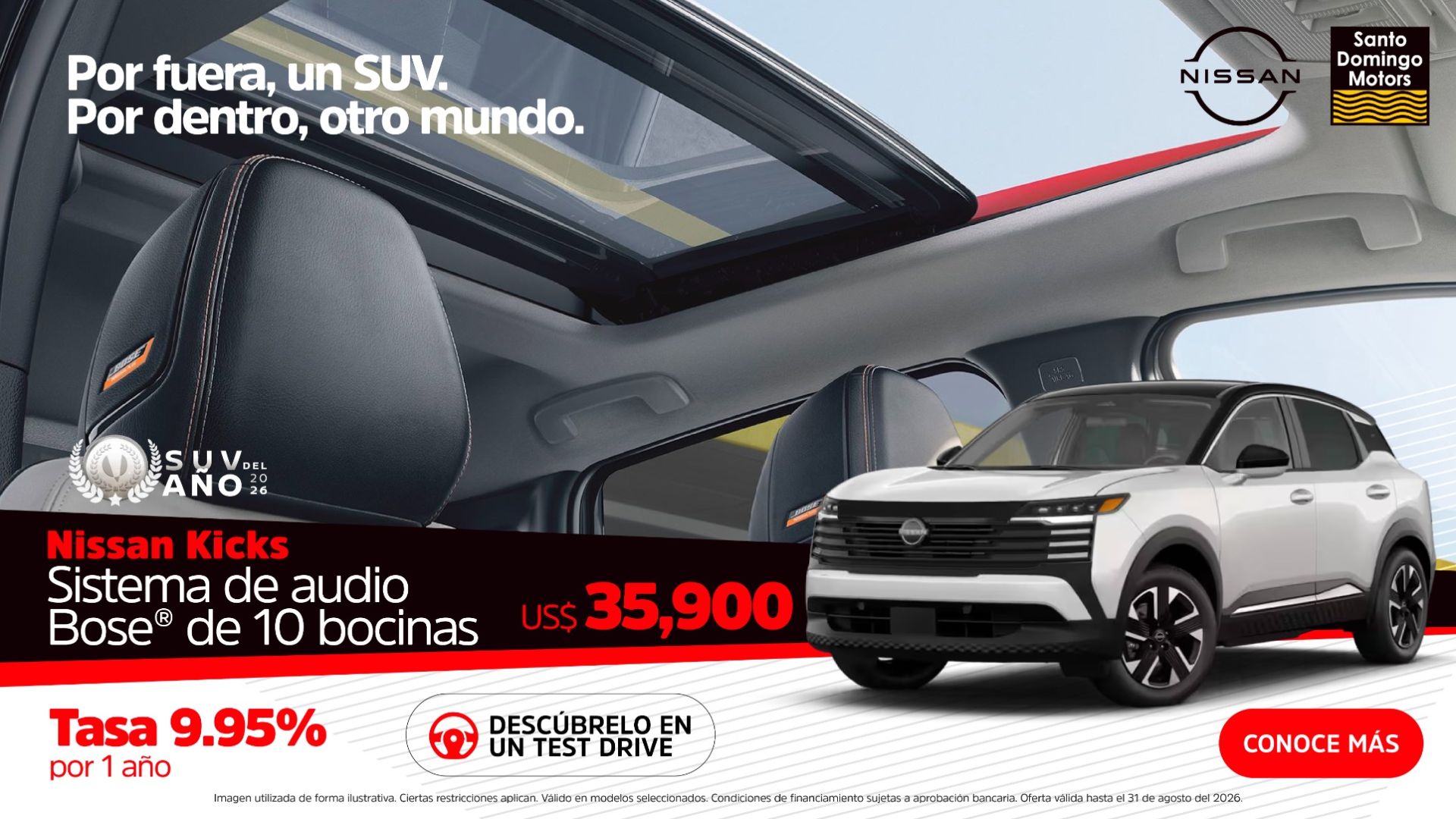 Por fuera un SUV. Por dentro, otro mundo.