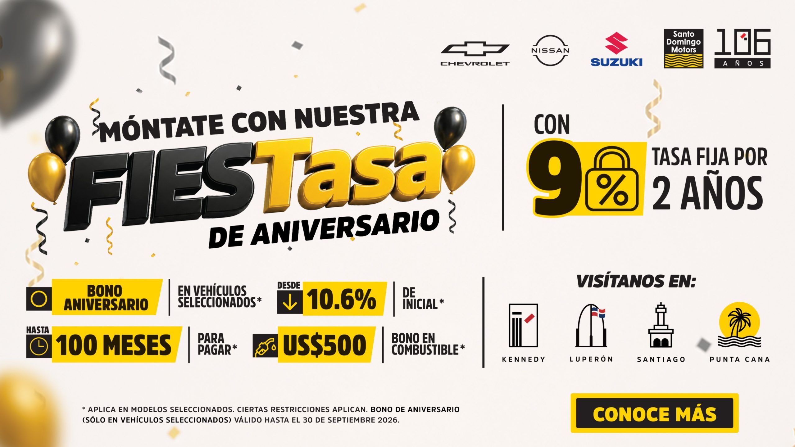 Móntate con nuestra fiestasa de Aniversario