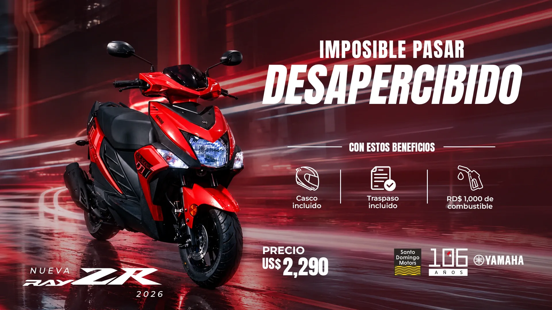 Yamaha Ray ZR Imposible pasar desapercibido