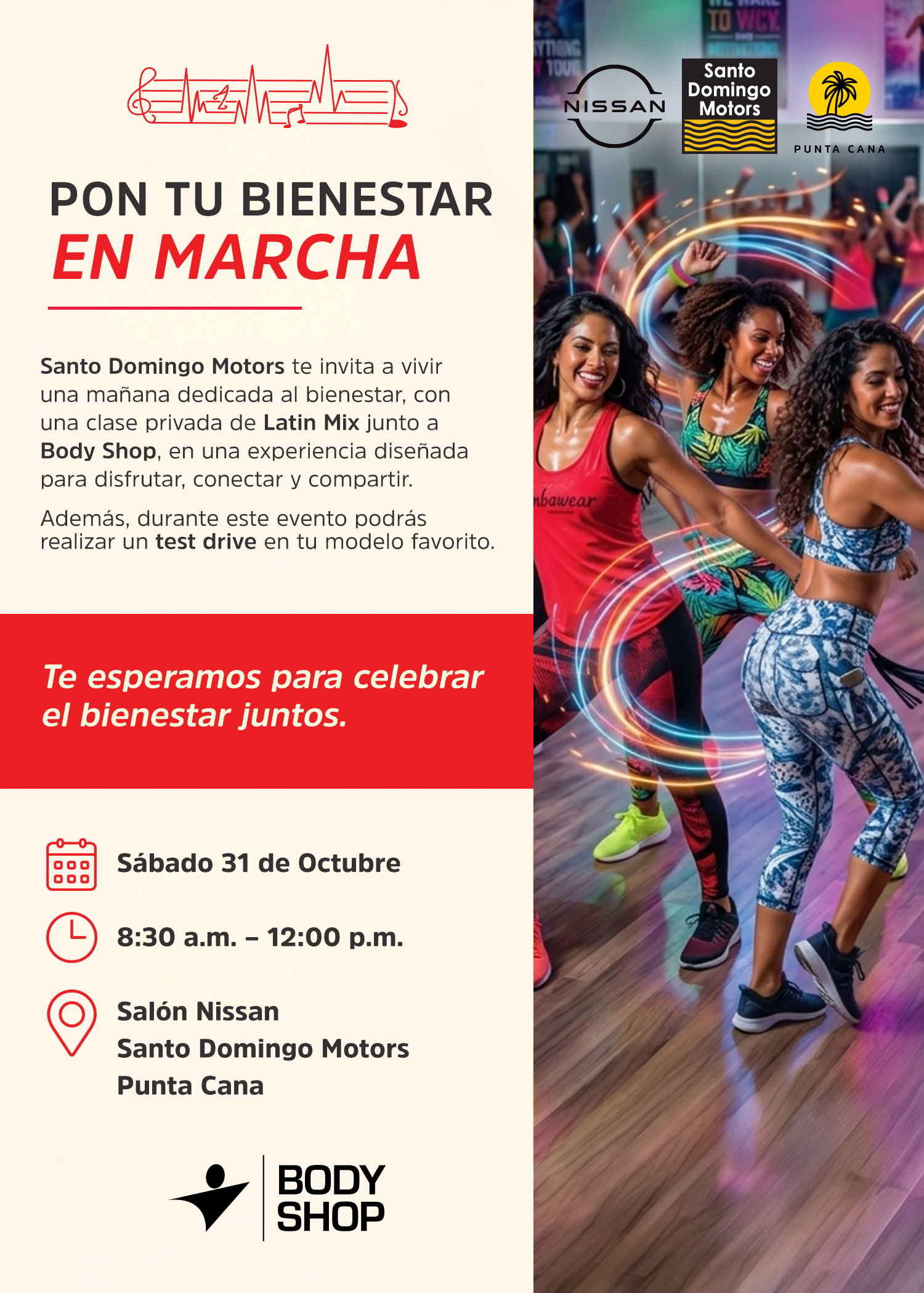 Pon tu bienestar en marcha — Body Shop Punta Cana