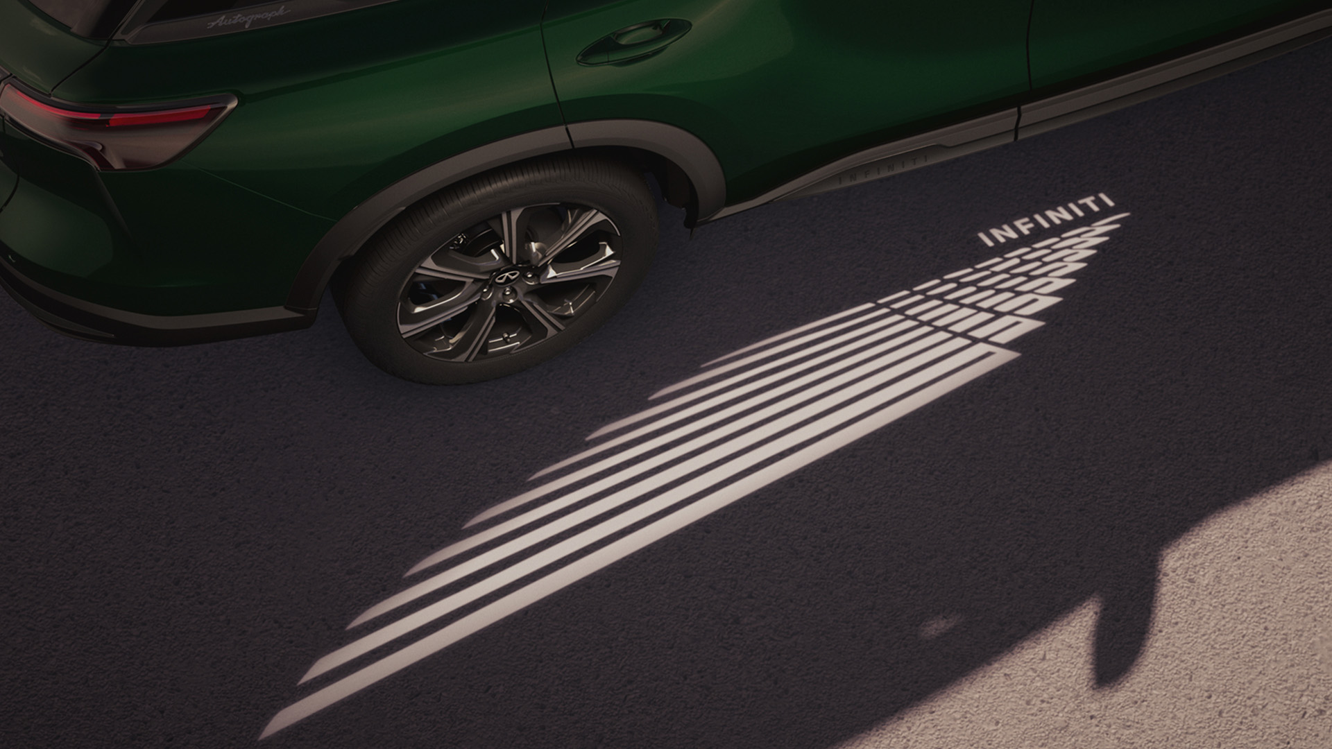 Firma luminosa trasera del INFINITI QX60 2027