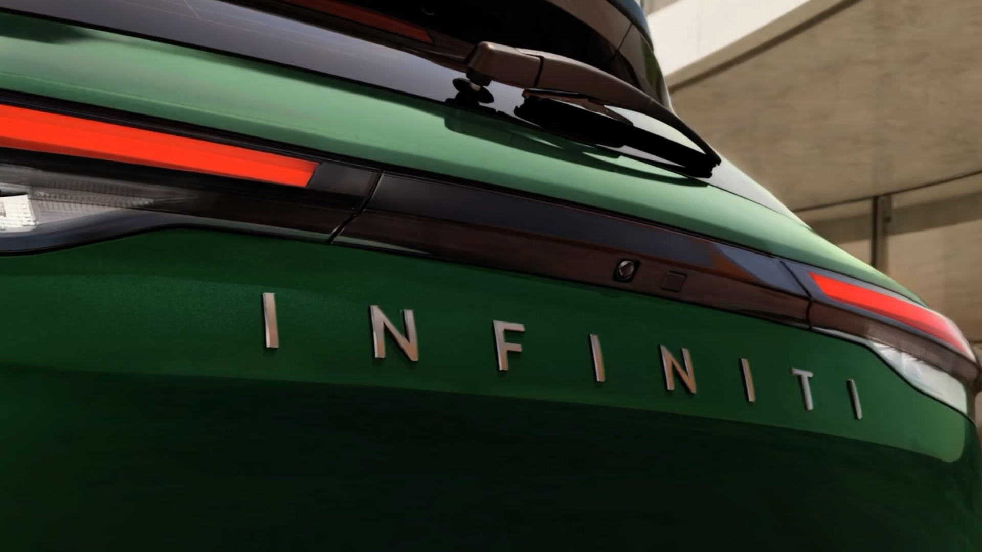 Firma luminosa trasera del INFINITI QX60 2027